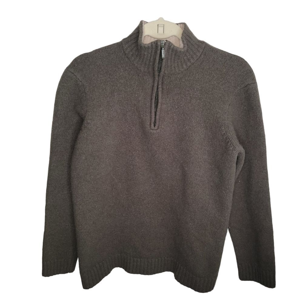 Timberland lambs wool quarter zip sweater size Medium